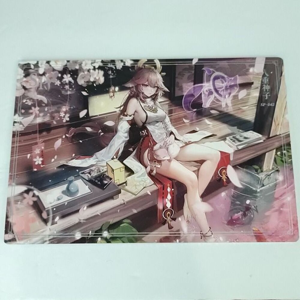Genshin Impact Yae Miko Waifu Card Phantom 8" x 5.5" Art Print Sp-042 A5 Size